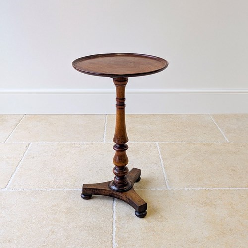 Antique Regency Mahogany & Beech Tilt-Top Wine Table C.1830