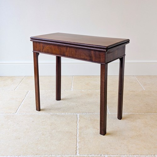 Antique Regency Mahogany Concertina Card Table C.1820