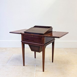 Antique Edwardian Inlaid Mahogany M...