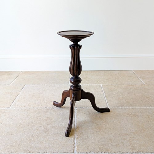 Antique Victorian Mahogany Tripod Candle Stand C.1890