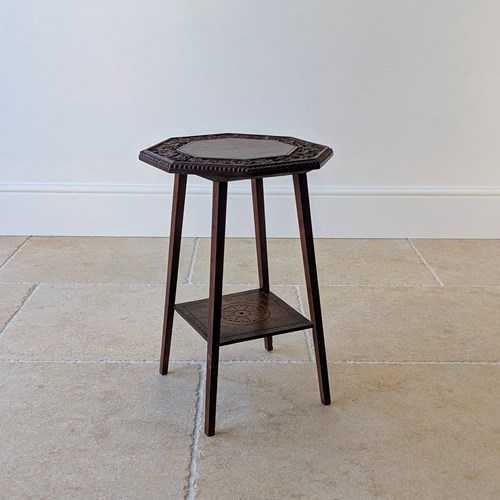 Antique Victorian Walnut Arts & Crafts Occasional Table C.1890