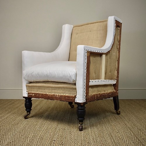 Cornelius V Smith Easy Armchair (Reupholstery Inc)