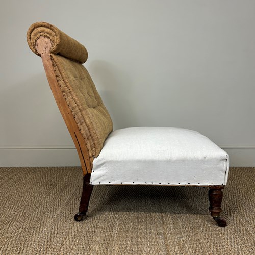 Large Bolster Back Slipper Chair