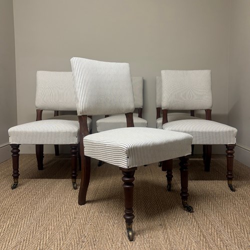 Set Of Six 19Th Century English Dining Chairs
