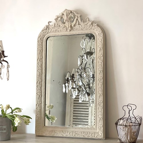 Antique French Louis XV Painted Mirror