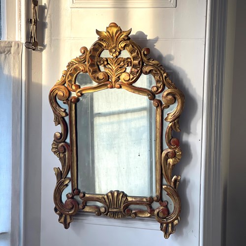 18Th Century French Giltwood Mirror
