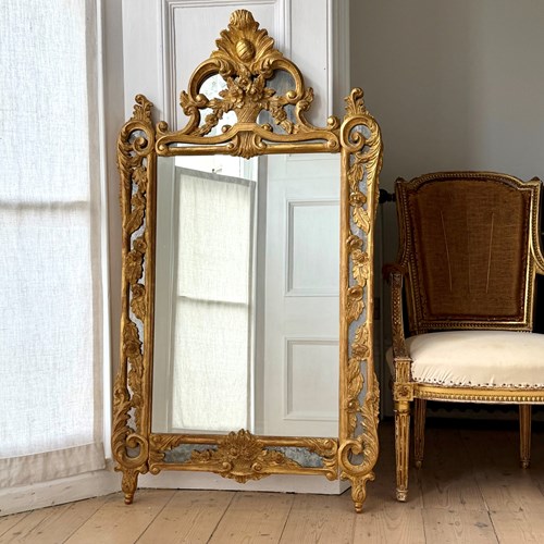 19Th Century French Giltwood Mirror