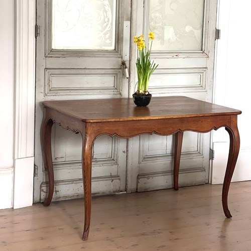 Antique French Louis XV Oak Table 