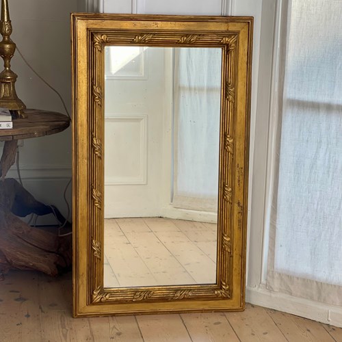 French Antique Gilt Mirror - Mercury Glass