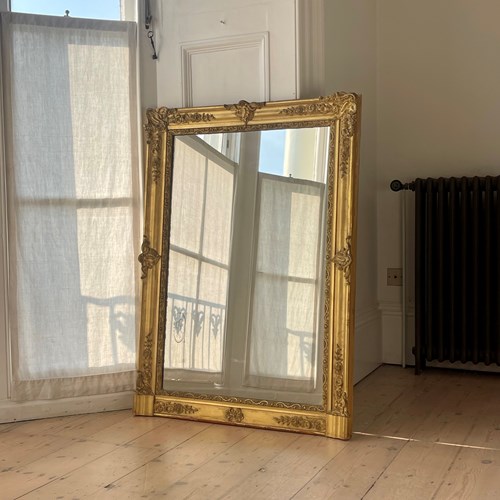 Antique French Gilt Napoleon III Mirror