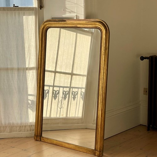 Large Antique French Gilt Louis Philippe Mirror 