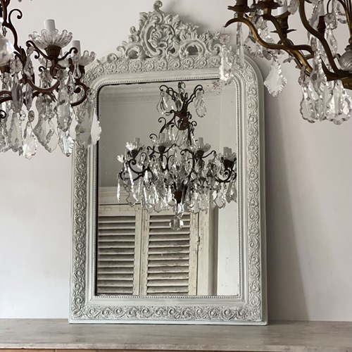 Antique French Painted Louis XV Mirror