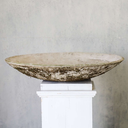 Composite Stone Dish Planter Willy Guhl Style