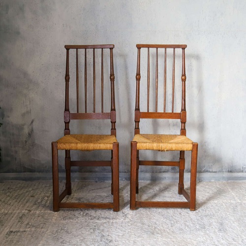 Pair Of English Design Country Chairs 