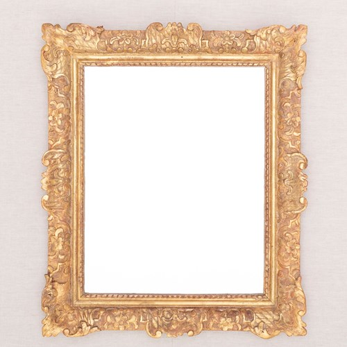 Antique Giltwood Mirror – French Baroque Revival Style – 19Th Century