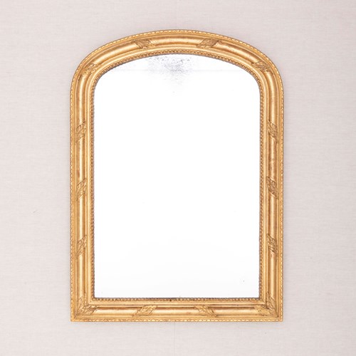 Antique French Louis Philippe Giltwood Mirror – 19Th Century