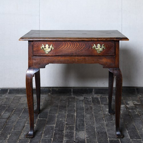 Mid 18Th Century Elm Lowboy Side Table