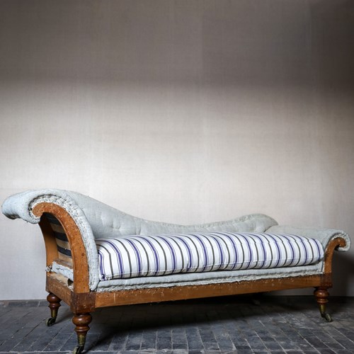 C Hindley & Son's Walnut Chaise Daybed
