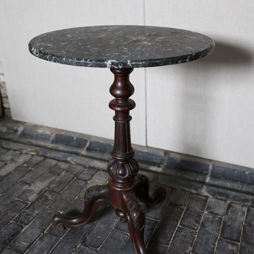Late 19Th Century Marble Top Pedestal Table