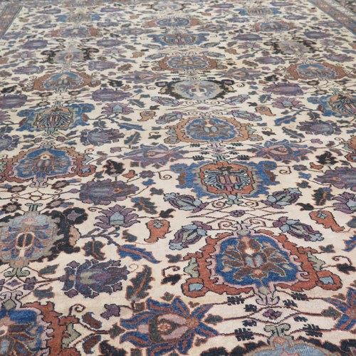 Unusual C. 1900 Veramin Carpet