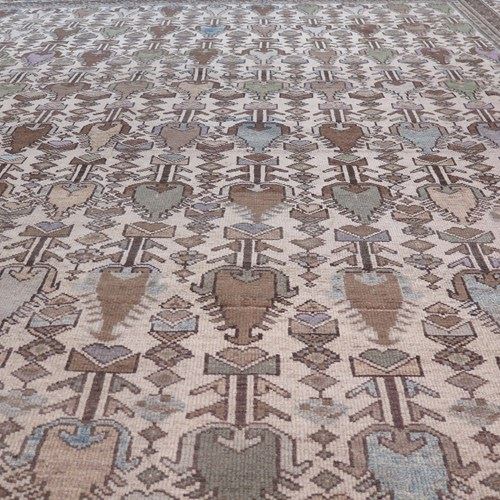 Square Format Hamadan Carpet, C. 1880