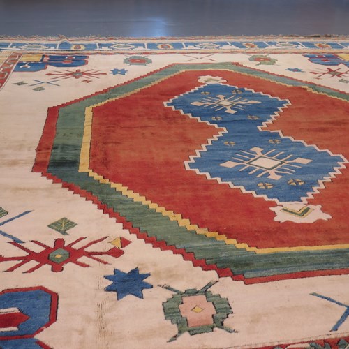 Fine Vintage Anatolian Carpet, In Serapi Style