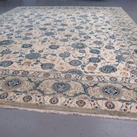 Elegant c. 1930 Kashan Carpet - Signed