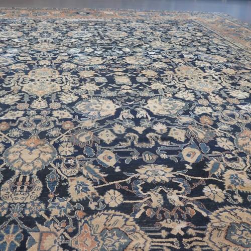 Rare Large 19Th Century Bibikabad Carpet, Signed