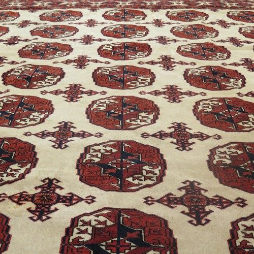Tekke Main Carpet, With Rare Ivory Field