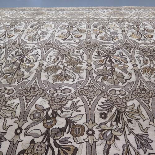 Striking Arts And Crafts Qum Carpet, C. 1930