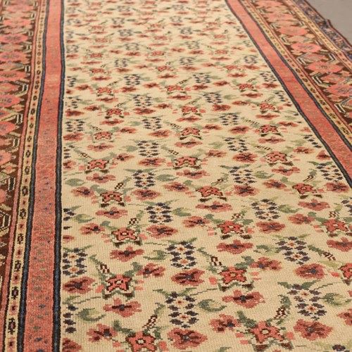 Antique Malayer Runner, C. 1900