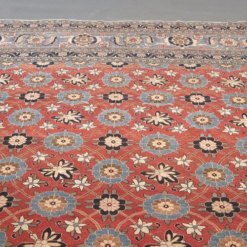 Rare Antique Veramin Carpet, C. 1890