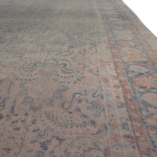 Large Antique Sarouk Carpet