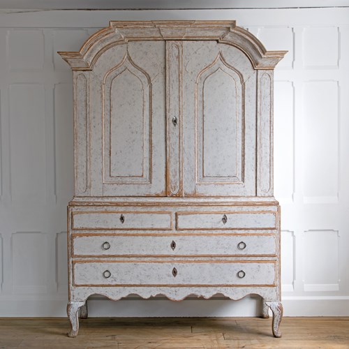 Exceptional Swedish Rococo Cabinet