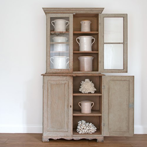 Gustavian Vitrine Display Cabinet / Bookcase