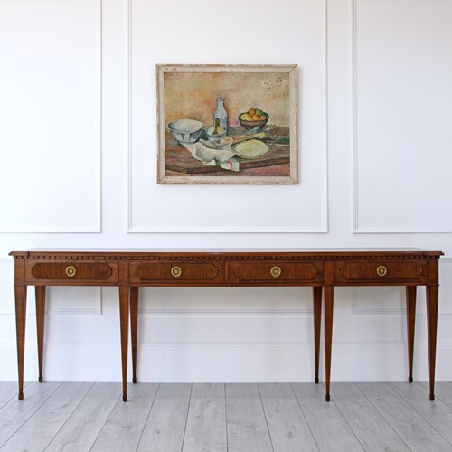 Bespoke Solid Oak Gustavian Console