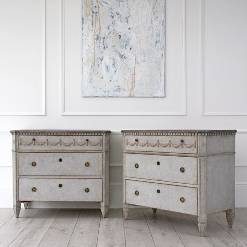 Pair Of Swedish Chests