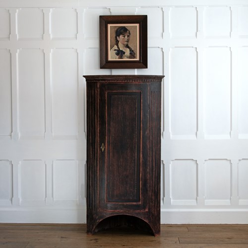 Gustavian Corner Cabinet