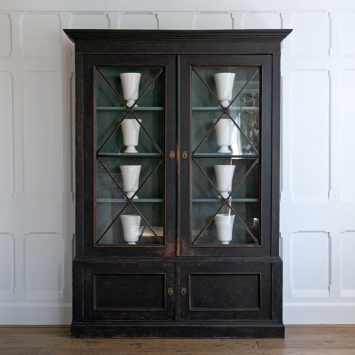 Gustavian Glass Display Cabinet