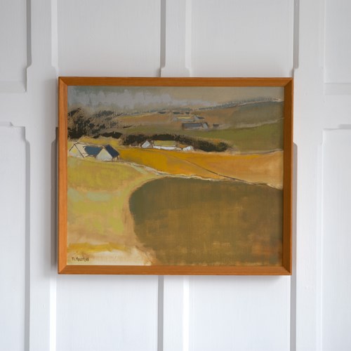 Farmstead Painting By Fi Møller.