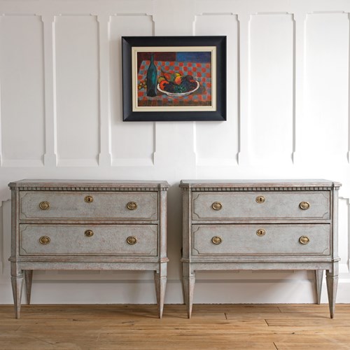 Pair Of Gustavian Chests