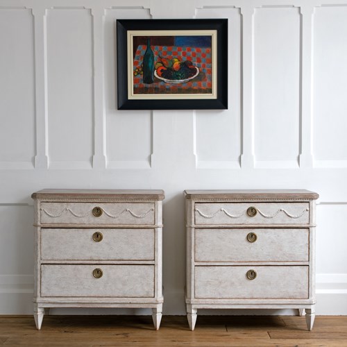 Stunning Pair Of Swedish Chests