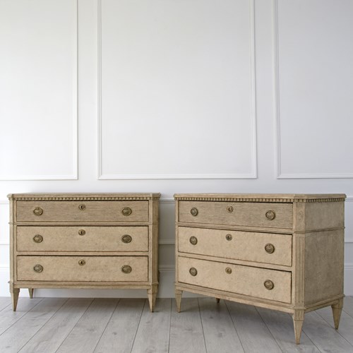 Pair Of Gustavian Chests