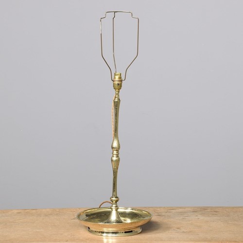 Engraved Brass Lamp