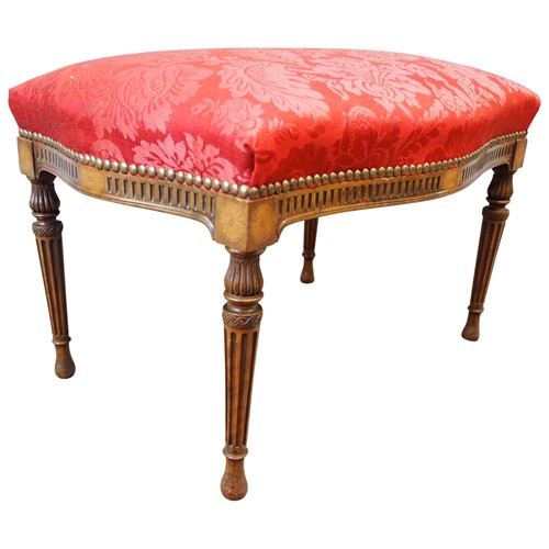 Hepplewhite Style Mahogany Stool