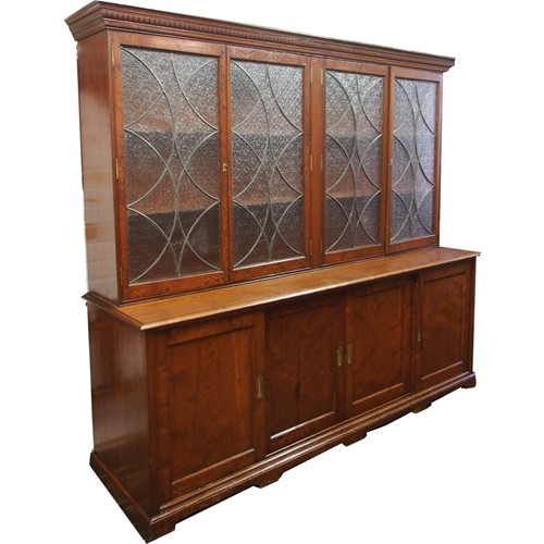 Scottish Pitch Pine Cabinet Bookcase