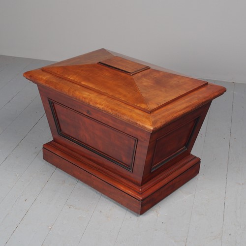 William IV Mahogany Sarcophagus Cellarette