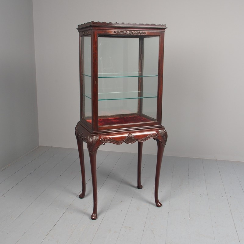 Antique Chippendale Style Mahogany Display Cabinet-georgian-antiques-1-display-cabinet-main-637552935481989500.JPG