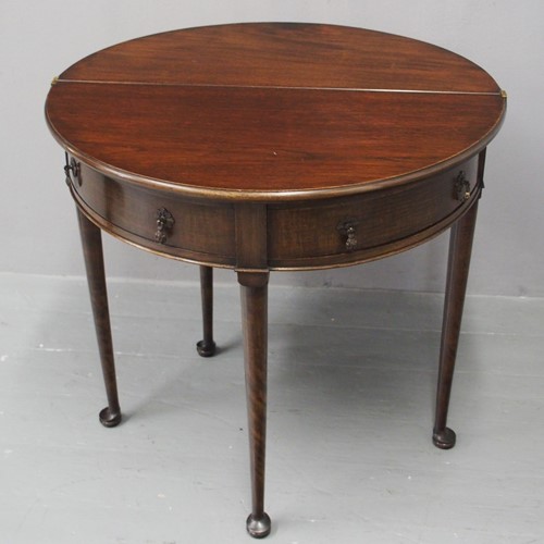 George II Style Mahogany Foldover Table