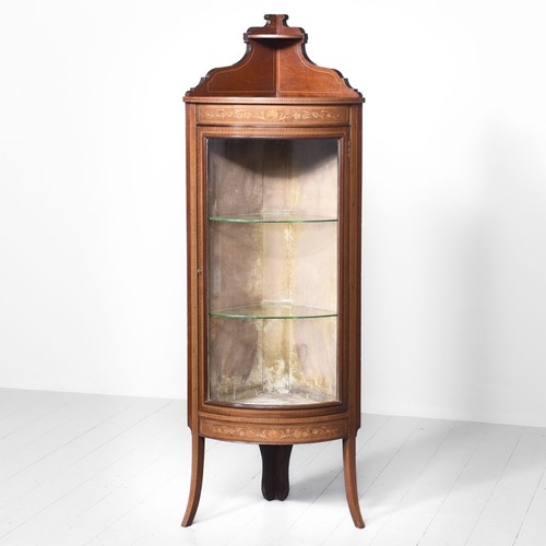 Late Victorian Sheraton Style Corner Cabinet